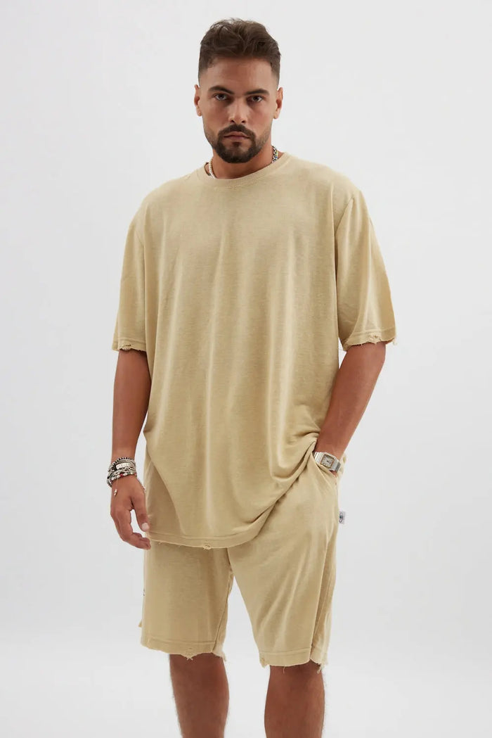TFU TFU Soft Essential Tee – Stone TFU-TFU shop