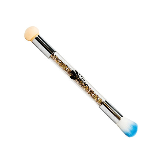 NITRO 2in1 CHROME brush & Dipping POWDER clean brush