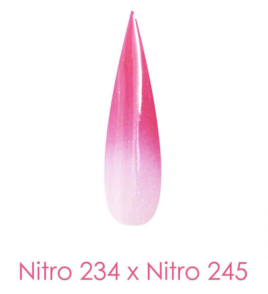 Nitro Dipping Powder - Set of 2 Ombre Colors 2oz -  FORGOTTEN WAVE (NT234 X 245)