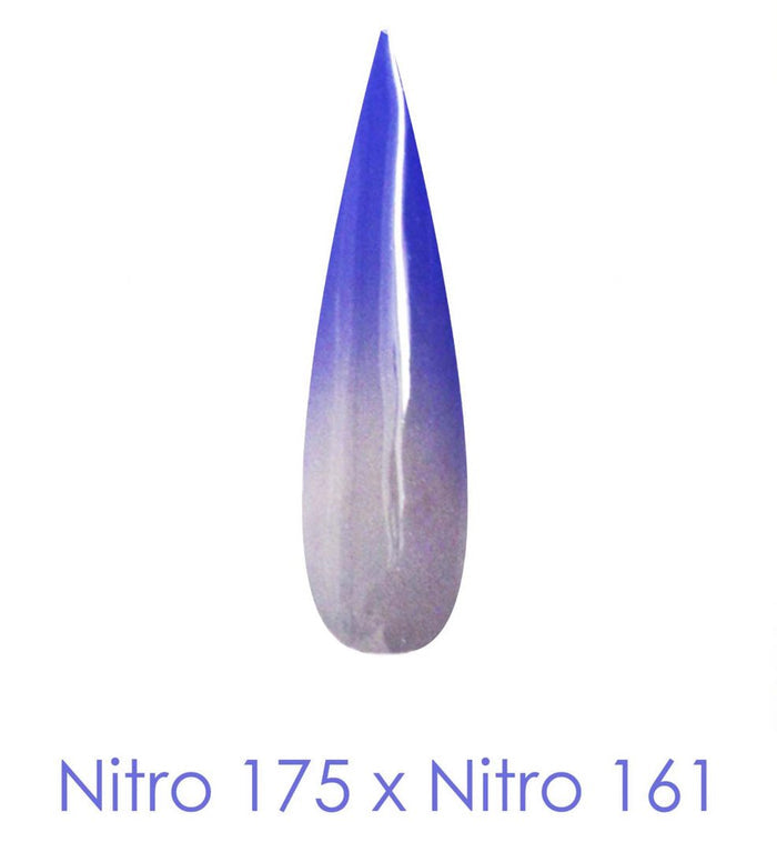Nitro Dipping Powder - Set of 2 Ombre Colors 2oz/Jar -  BONE TO ASHES (NT175 X 161)