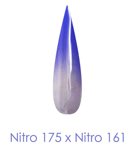 Nitro Dipping Powder - Set of 2 Ombre Colors 2oz/Jar -  BONE TO ASHES (NT175 X 161)