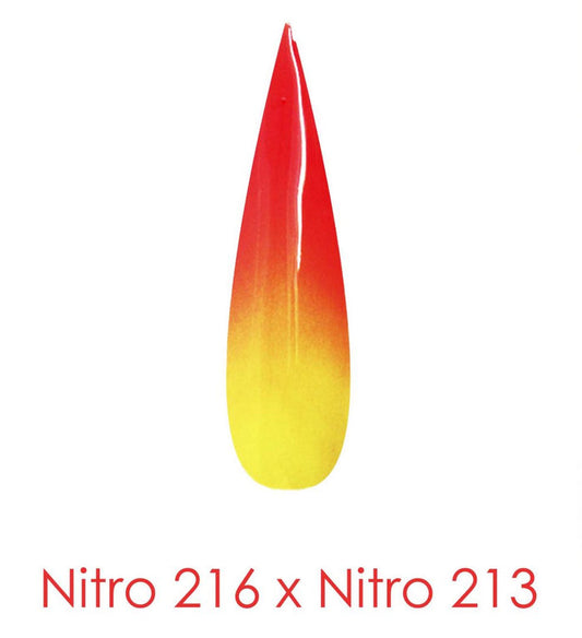 Nitro Dipping Powder - Set of 2 Ombre Colors 2oz/Jar -  BOUND PRINCESS (NT216 X 213)