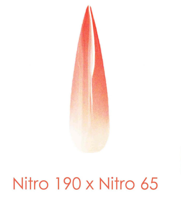 Nitro Dipping Powder - Set of 2 Ombre Colors 2oz/Jar -  FLOWER IN SOUL (NT190 X 065)