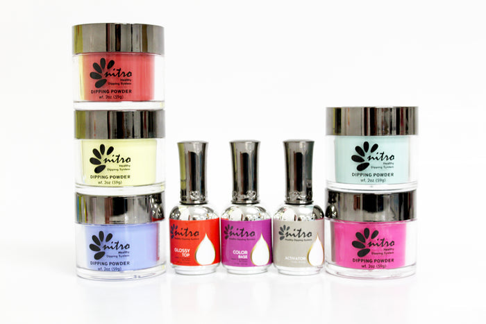 NITRO Matching SNS Dip Dipping Powder Nail System Color 2 oz / 59 g  (NT 01 - NT60)