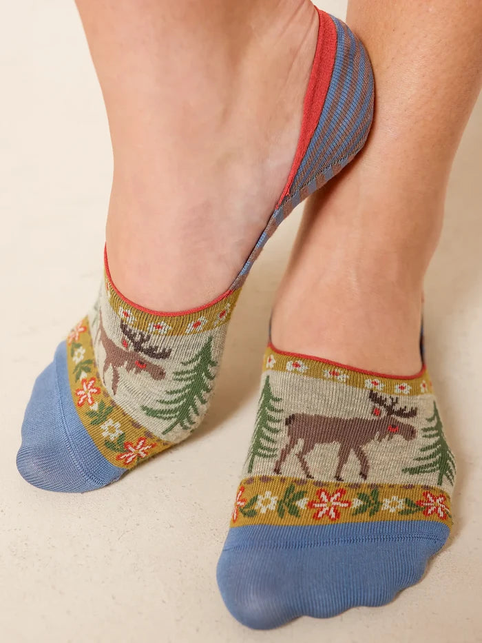 No Show Socks, Set of 2 - Tan Moose-view 2