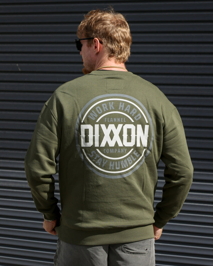 Nuevo Corpo Crewneck - Grey / OD Green