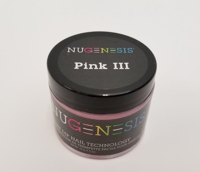 NuGenesis Nail Dipping Powder PINKS & WHITES - 2oz/43gr jar