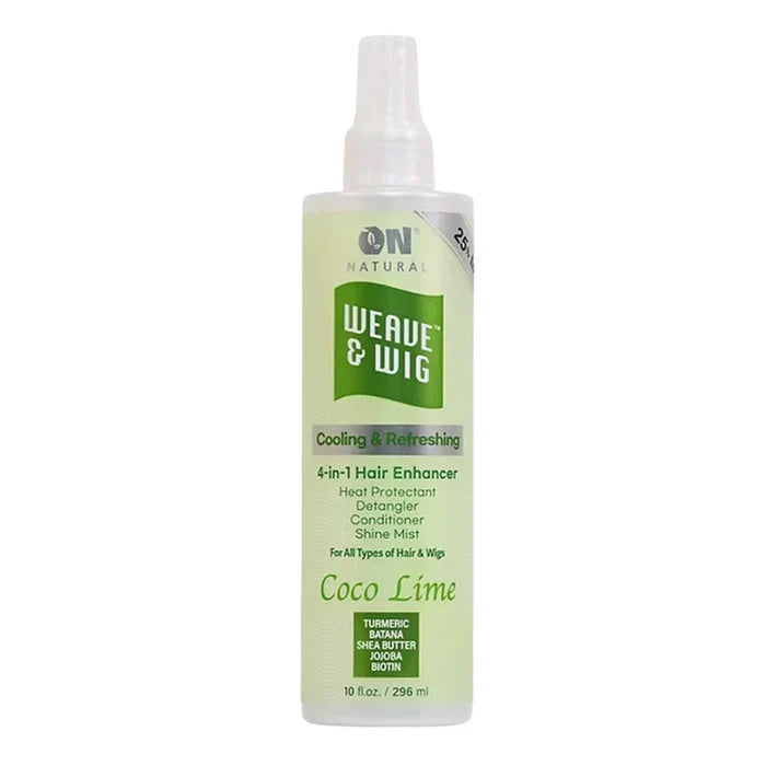 ON NATURAL Weave & Wig 4-In-1 Hair Enhancer Heat Protectant Detangler & Conditioner