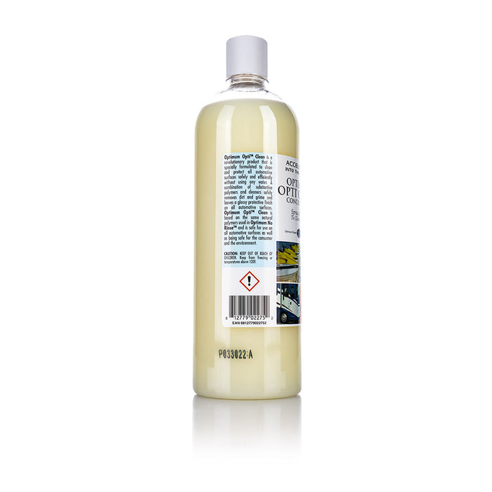 Optimum Opti Clean 32oz Bottle Barcode view on a white background.