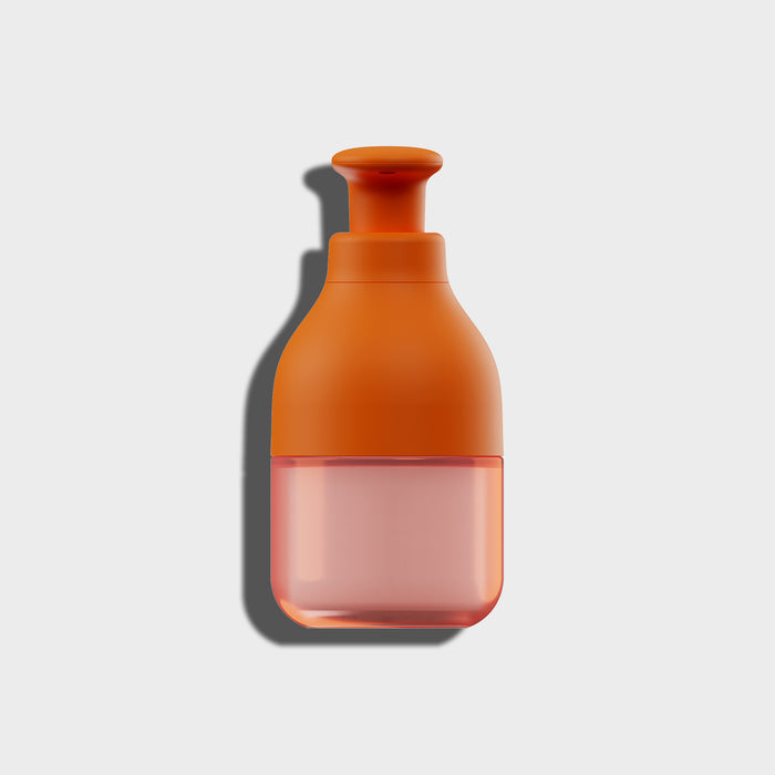 Orange Hand Wash Refillable Bottle from Fussy on a white background