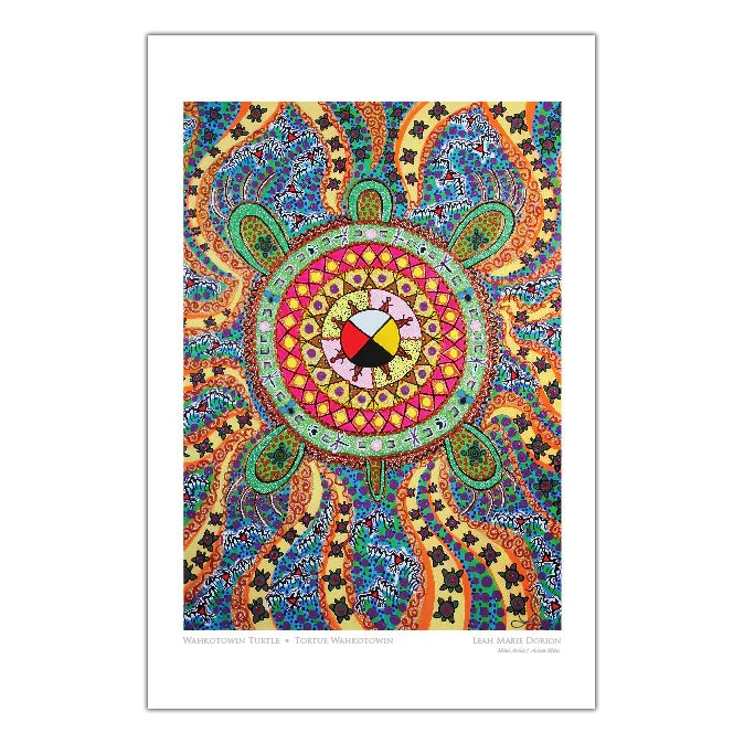 OSCARDO - Leah Dorion Wahkotowin Turtle Art Card