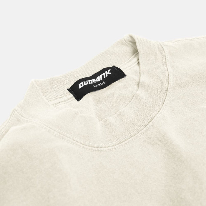 OUTRANK "ATHLETIC DEP." ULTRA HEAVYWEIGHT T-SHIRT - OR3880PR - CREAM