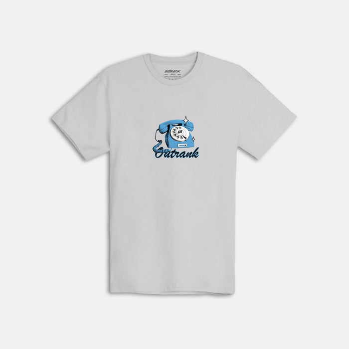 OUTRANK "BUSINESS CALL ONLY" T-SHIRT - OR3763 - SILVER