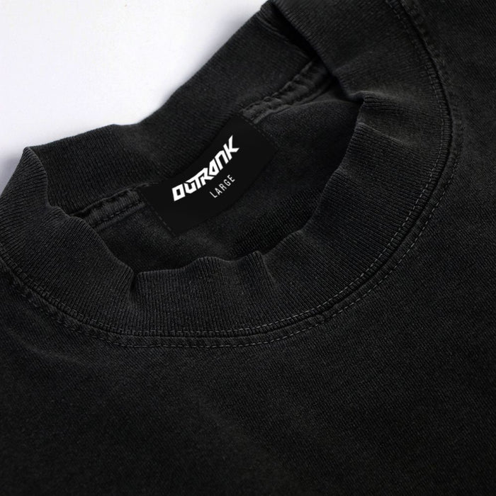 OUTRANK "DIALED IN" ULTRA HEAVYWEIGHT T-SHIRT - OR3762PR - BLACK