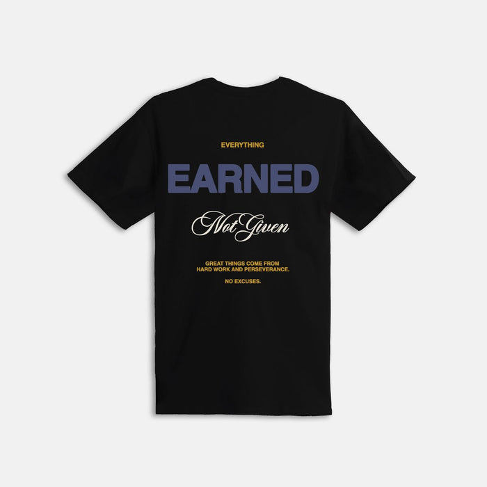 OUTRANK "EVERY THING EARNED" T-SHIRT - OR3856OR - BLACK