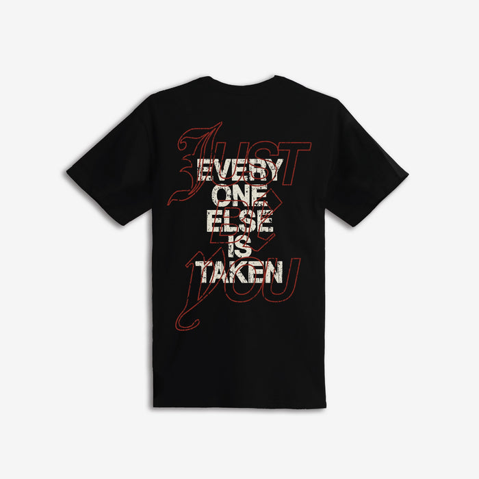 OUTRANK JUST BE YOU T-SHIRT - OR3892T - BLACK