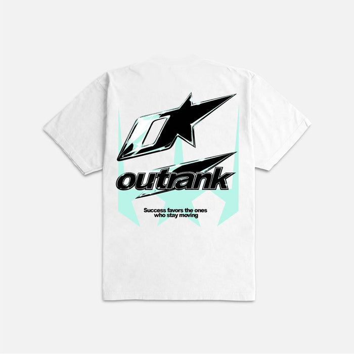 OUTRANK "STAY MOVING ULTRA HEAVYWEIGHT" T-SHIRT - OR4022PR -  WHITE PR