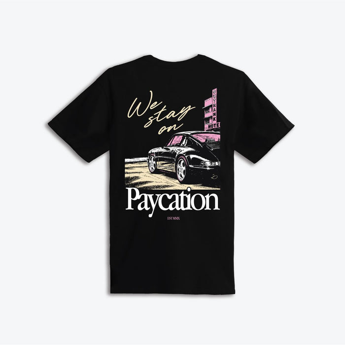 OUTRANK  "WE STAY ON PAYCATION" - OR3973T - BLACK
