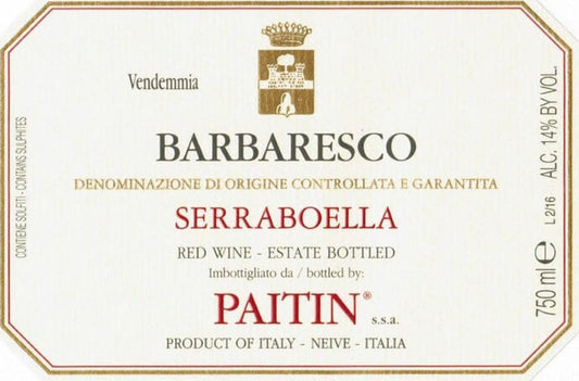 Paitin Barbaresco Sori Paitin Serraboella Nebbiolo,  Barbaresco, Piedmont, Italy