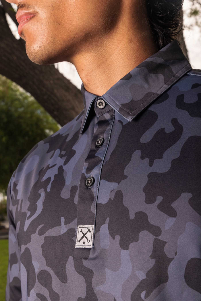 Party Polo - Black Camo