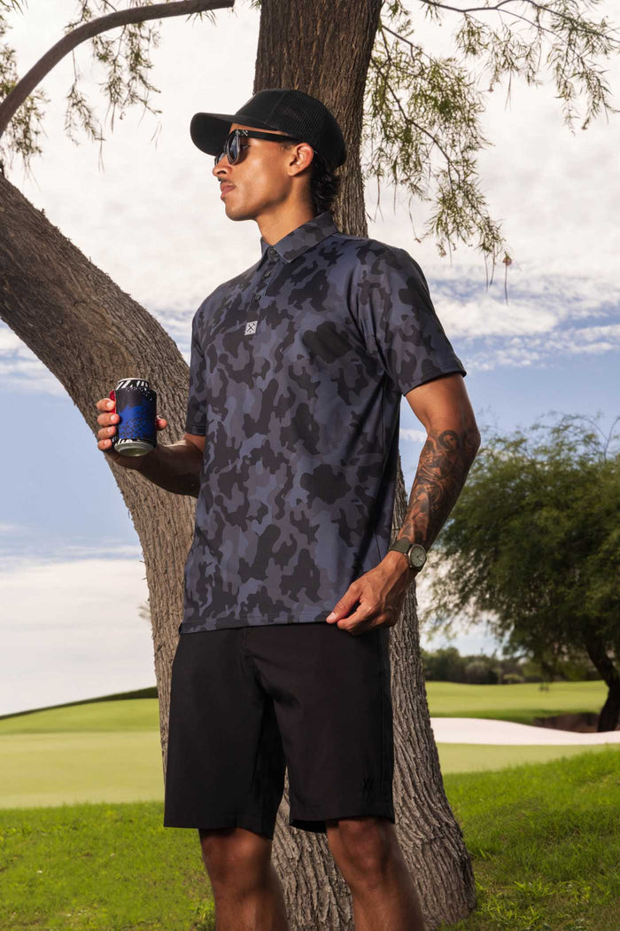 Party Polo - Black Camo