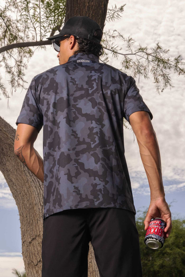 Party Polo - Black Camo