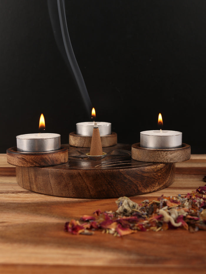 Pentacle Incense/Tealight Burner | One Colour-Image 1