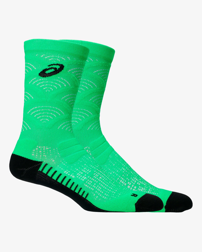 ASICS PERFORMANCE RUN SOCK CREW VITAL GREEN