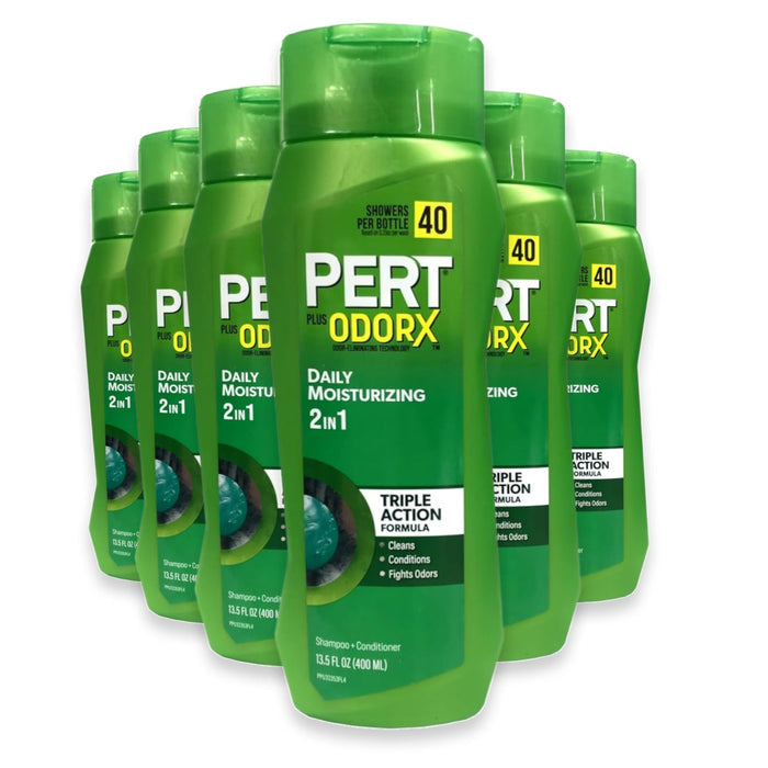 PERT - 2-in-1 Classic Clean Shampoo and Conditioner - 13.5 Oz - 6 Pack