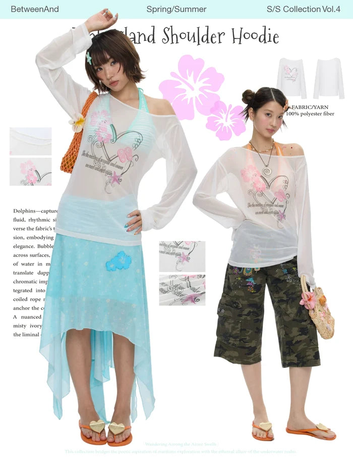 Pink island slouchy sleeve blouse