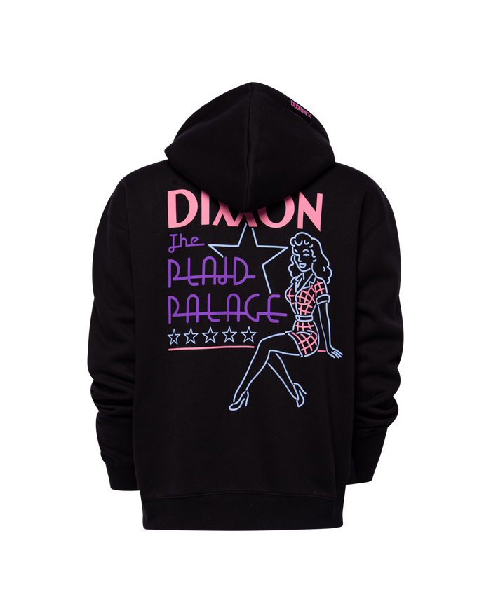 Plaid Palace Womens Pullover - Black