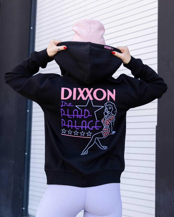 Plaid Palace Womens Pullover - Black