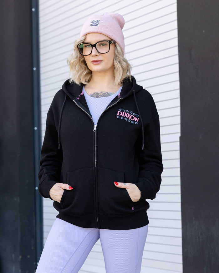 Plaid Palace Womens Pullover - Black