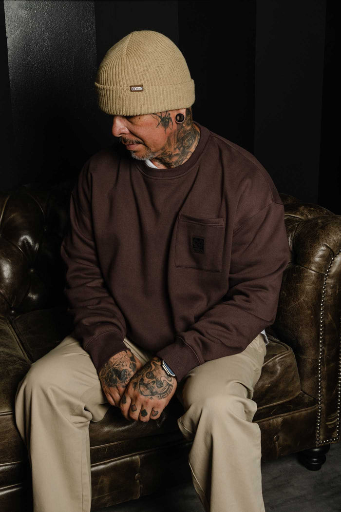 Pocket Crewneck - Brown