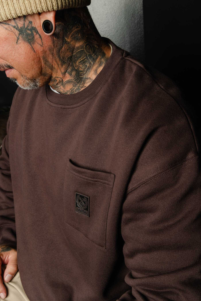 Pocket Crewneck - Brown