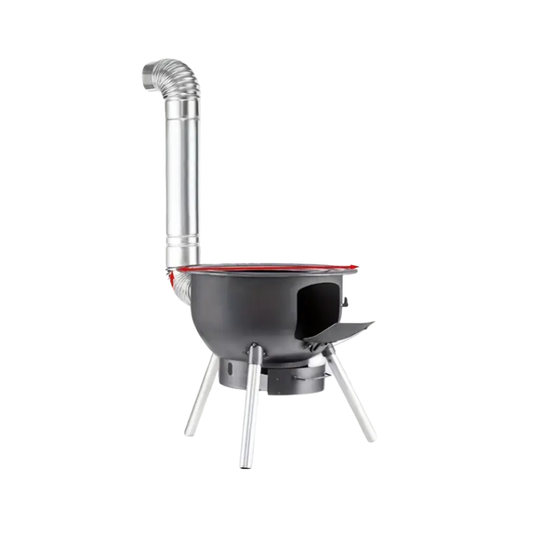 Portable Cast Iron Firewood Stove for Outdoor Cooking