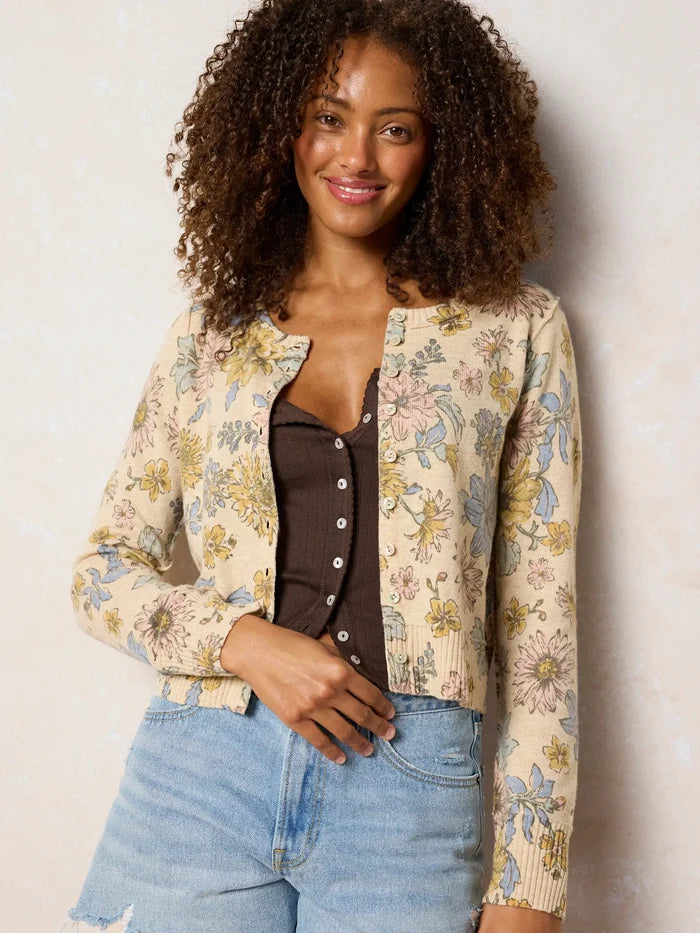 Pretty Pointelle Tank - Brown-view 3