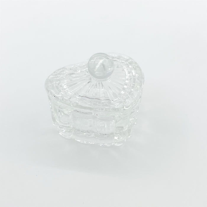 Prism Heart Glass Dish
