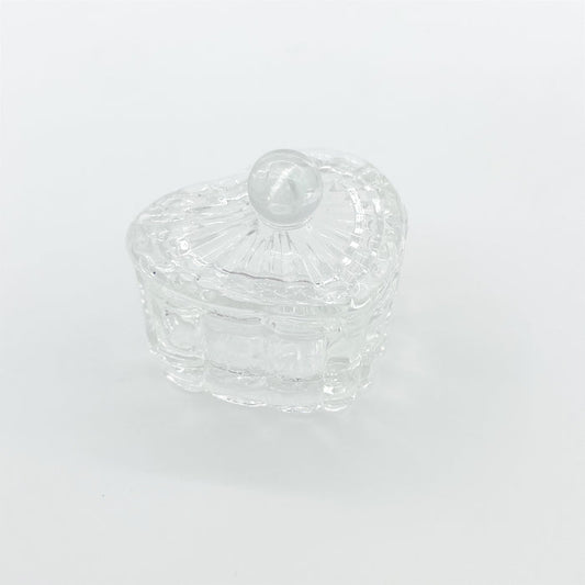 Prism Heart Glass Dish
