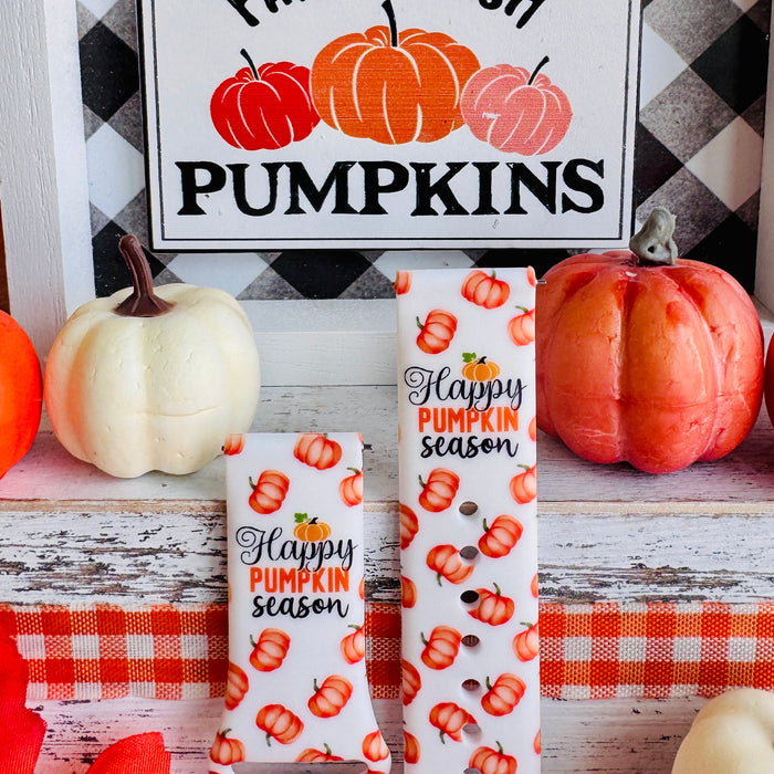Pumpkin Season Print Silicone Band For Samsung Watch