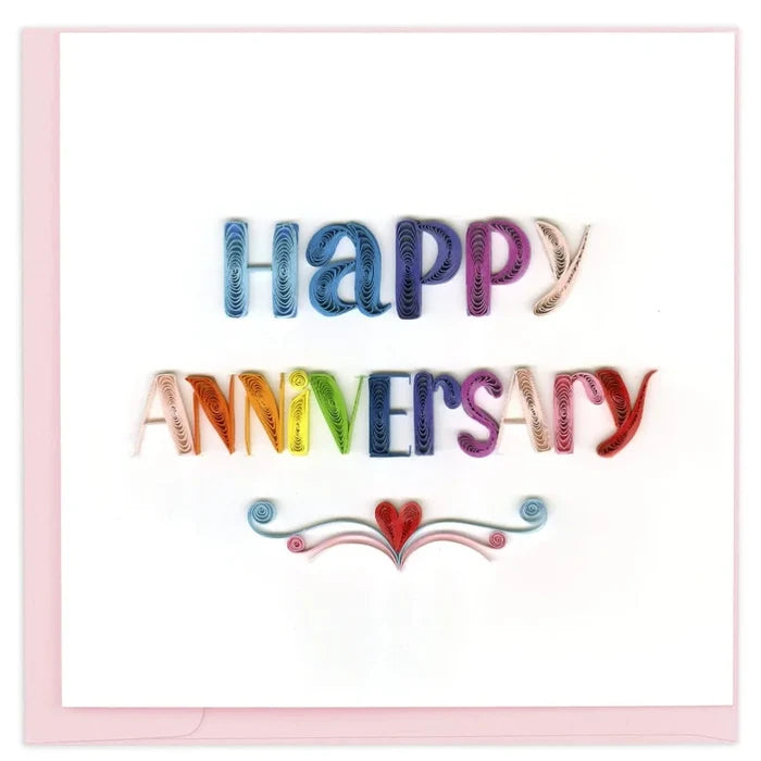 QUILLING CARD - Happy Anniversary