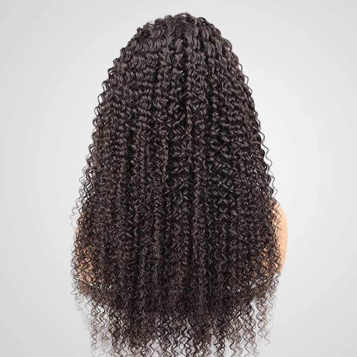 natural jerry curl texture glueless lace wigs breathable and comfy