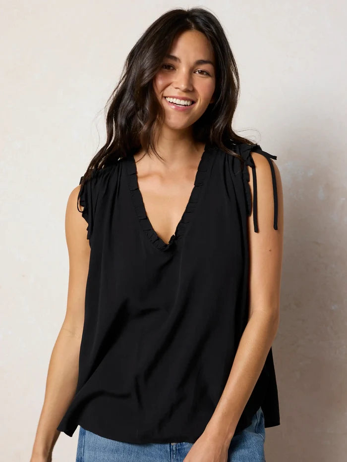 Ramona Sleeveless Top - Black-view 4