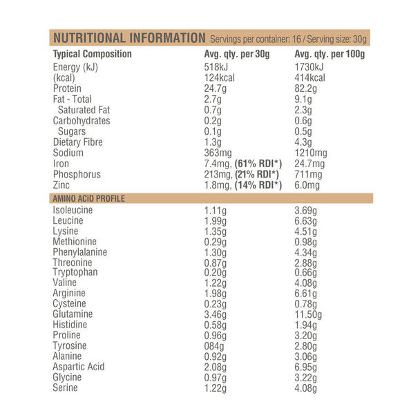 RAW Protein Isolate - Natural