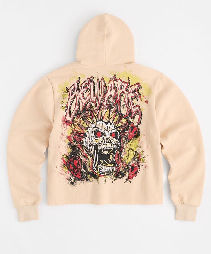REASON BEWARE CREPPED HOODIE - RR5-023 - KHAKI