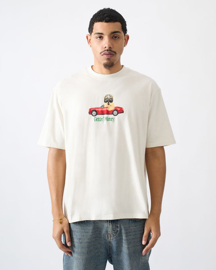 REASON BRAND "CRUISIN CUB" T-SHIRT - RCS6TM-217 - CREAM