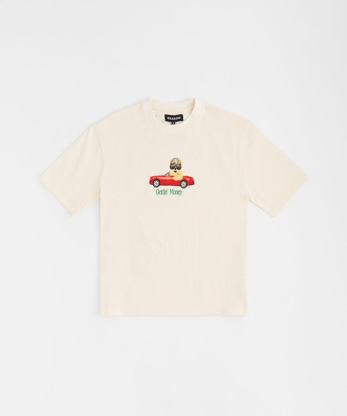 REASON BRAND "CRUISIN CUB" T-SHIRT - RCS6TM-217 - CREAM