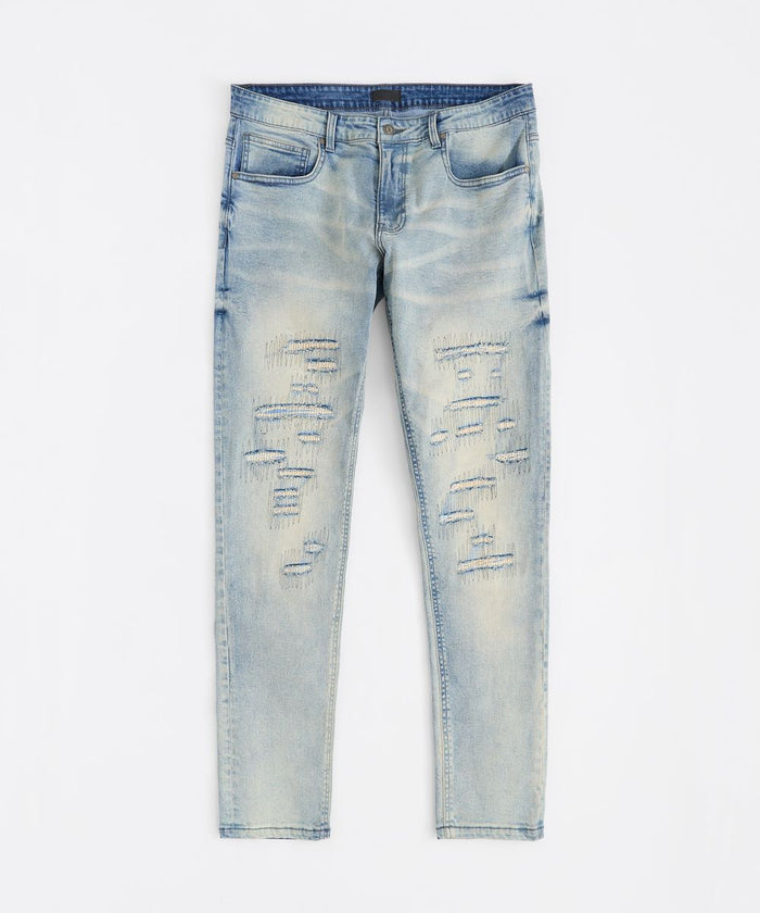 REASON BRAND SKINNY JEANS - RR5-140 - BLUE