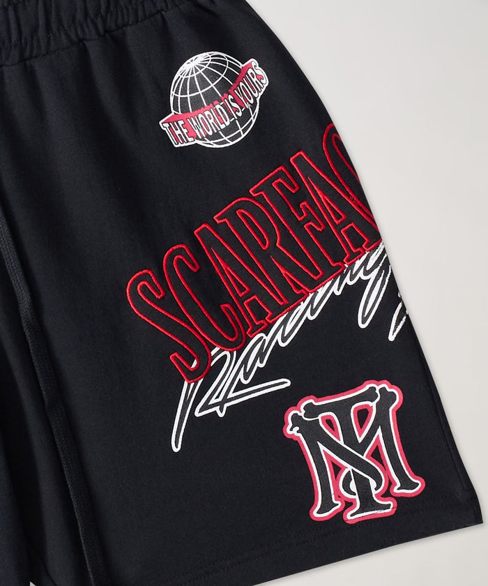 REASON "SHORT SCARFACE RACING SHORT" SF-211 - BLACK