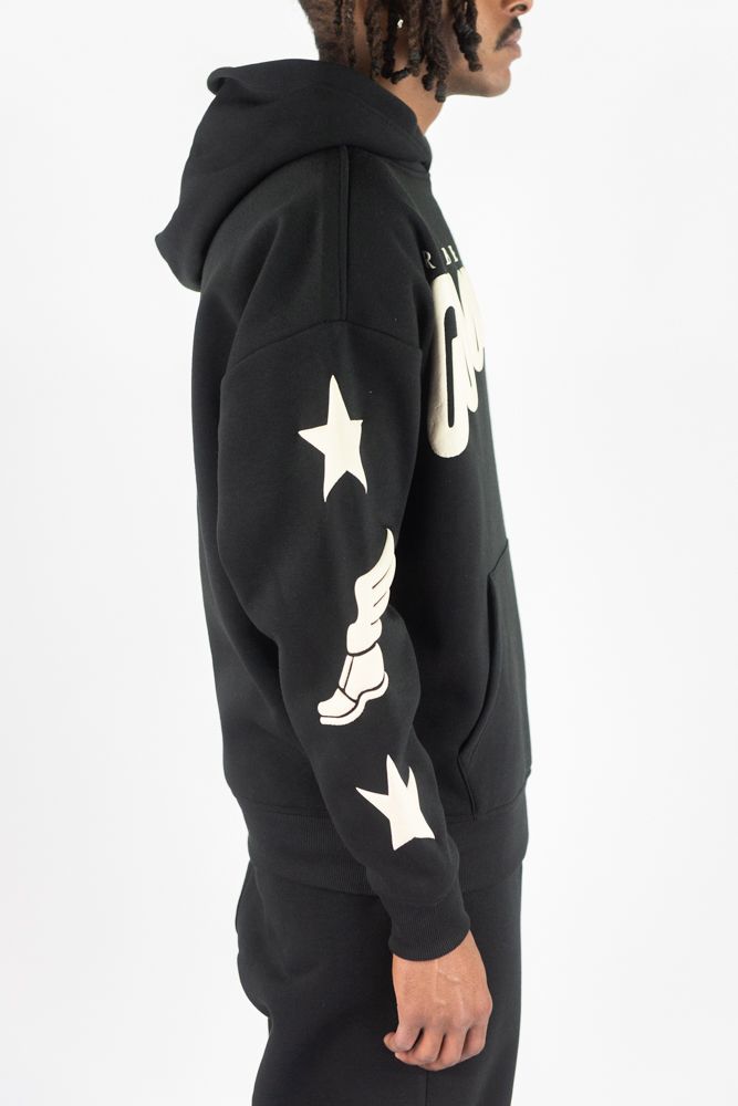 REBEL MIND GOOD LUCK FLEECE SET - 152-323SET - BLACK
